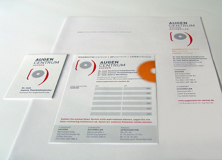 AugenCentrum Aachen Logo & Geschäftsausstattung